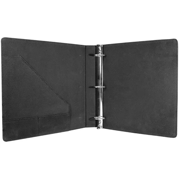 10.5" x 11.5" x 1.5" teal PU leatherette 3-ring binder.... from ASI 74601 Calico