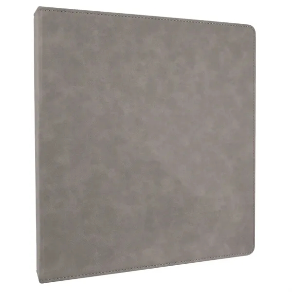 10.5" x 11.5" x 1.5" gray PU leatherette 3-ring binder.... from ASI 74601 Calico