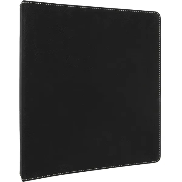 10.5" x 11.5" x 1.5" black/gold PU leatherette 3-ring binder.... from ASI 74601 Calico