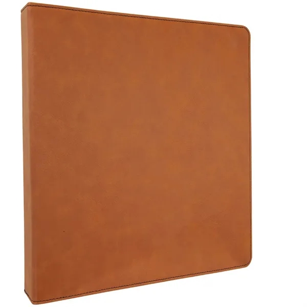 10.5" x 11.5" x 1.5" rawhide PU leatherette 3-ring binder.... from ASI 74601 Calico