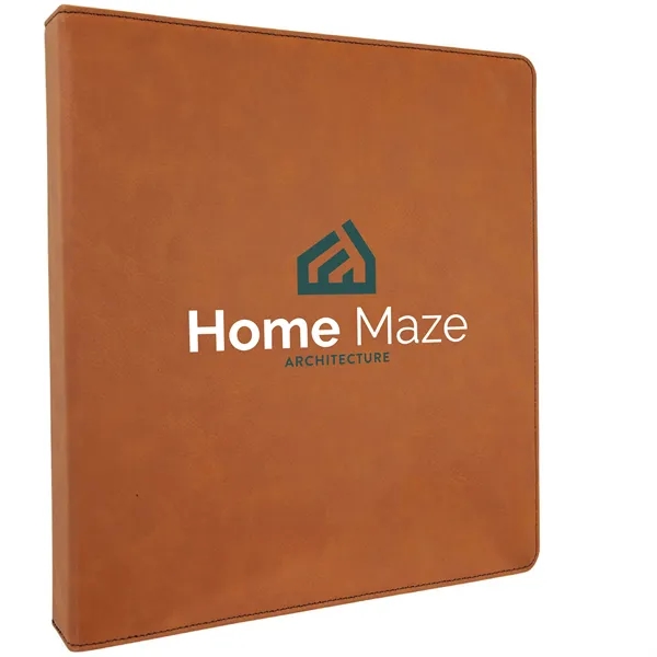 10.5" x 11.5" x 1.5" rawhide PU leatherette 3-ring binder.... from ASI 74601 Calico