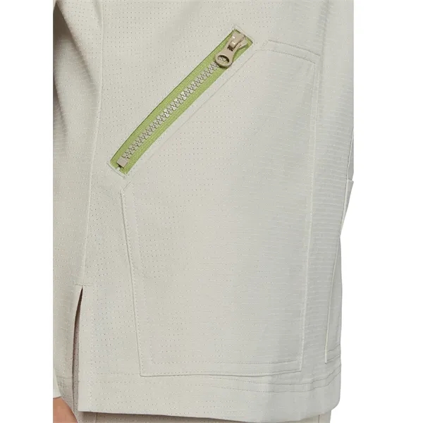 koi - Solis - Women's Ribbed V-Neck 4-Pocket Sari Scrub Top... from ASI 86018 Scrub Authority