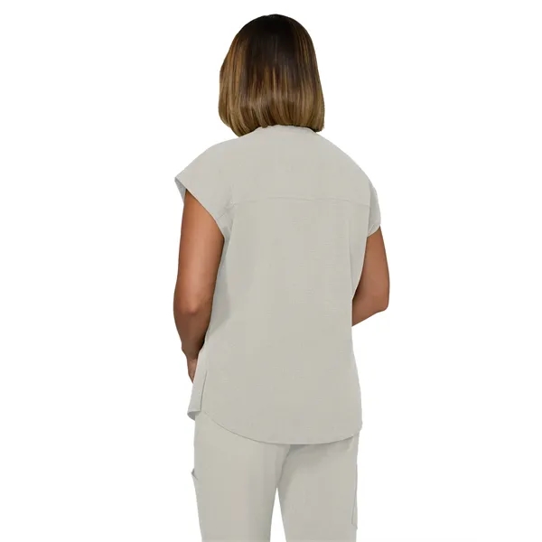 koi - Solis - Women's Zipper Neck Combo Chest Pocket Catr...... from ASI 86018 Scrub Authority
