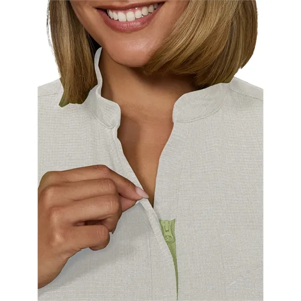 koi - Solis - Women's Zipper Neck Combo Chest Pocket Catr...... from ASI 86018 Scrub Authority