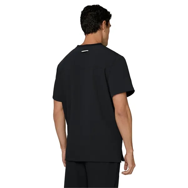 koi - Next Gen - Men's Three-Pocket Henley Neck Scrub Top... from ASI 86018 Scrub Authority