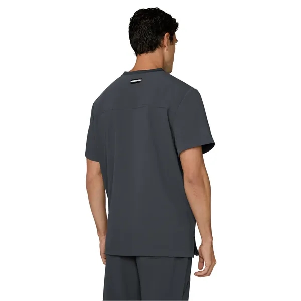 koi - Next Gen - Men's Three-Pocket Henley Neck Scrub Top... from ASI 86018 Scrub Authority