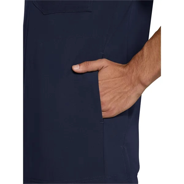 koi - Next Gen - Men's Three-Pocket Henley Neck Scrub Top... from ASI 86018 Scrub Authority