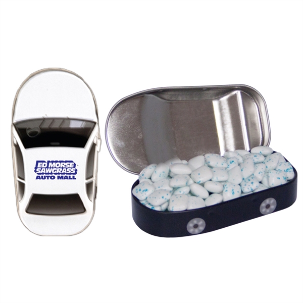 Car Mint Tin. Car Shaped Tin Filled With Your Choice Of... from ASI 61125 Hit Promotional Products