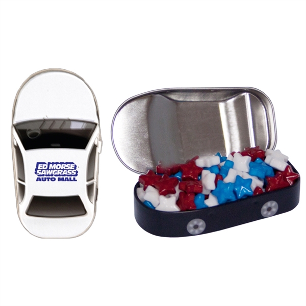 Car Mint Tin. Car Shaped Tin Filled With Your Choice Of... from ASI 61125 Hit Promotional Products