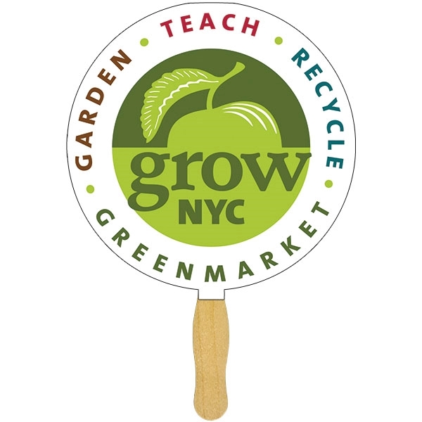 White standard hand fan made of 16-point board stock with a... from ASI 43051 CPS / Keystone CPS CPS/Keystone