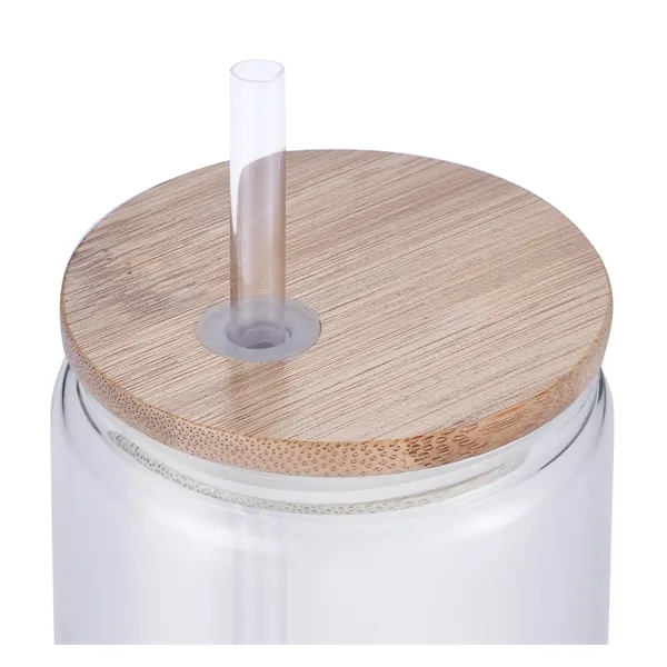 18 oz can glass with bamboo lid and straw.... from ASI 99030 Zipline / Zipline Zipline®