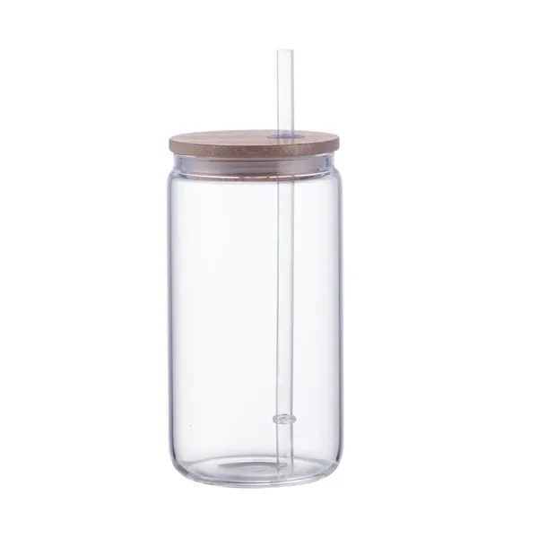 18 oz can glass with bamboo lid and straw.... from ASI 99030 Zipline / Zipline Zipline®