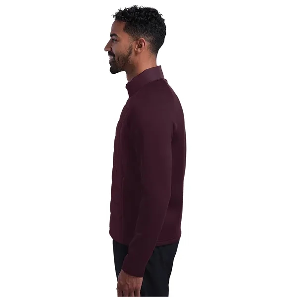 A flexible hybrid layer with a water-resistant quilted front and soft... from ASI 44620 Charles River Apparel