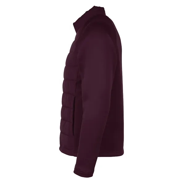 A flexible hybrid layer with a water-resistant quilted front and soft... from ASI 44620 Charles River Apparel