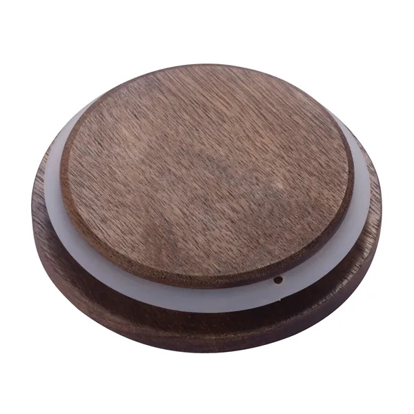18 oz ceramic mug with sleek wooden lid.... from ASI 99030 Zipline / Zipline Zipline®