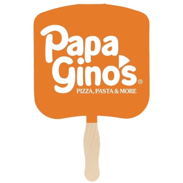 White standard hand fan made of 16-point board stock with a... from ASI 43051 CPS / Keystone CPS CPS/Keystone