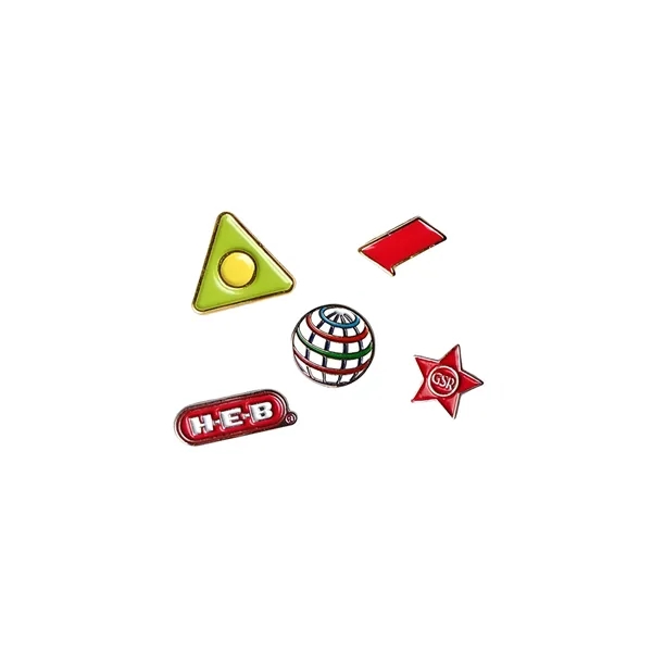 Custom shape die struck soft enamel lapel pin.... from ASI 61966 HPG / BCG Creations HPG Gold