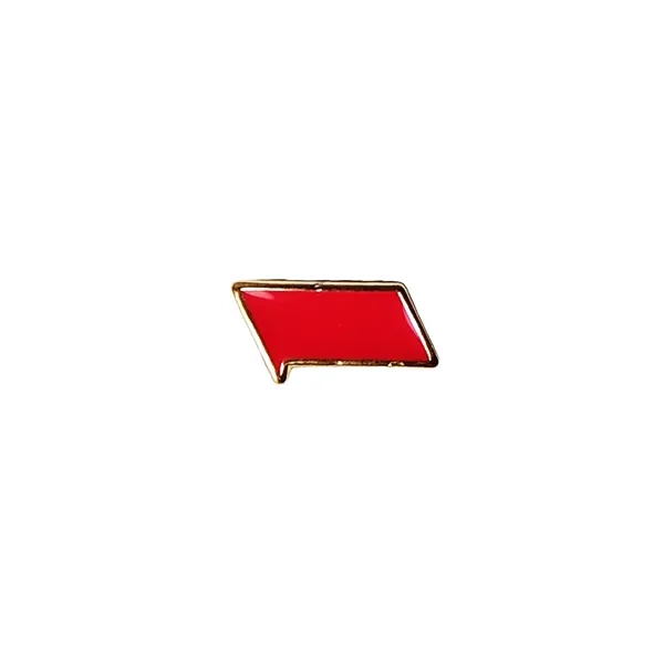Custom shape die struck soft enamel lapel pin.... from ASI 61966 HPG / BCG Creations HPG Gold