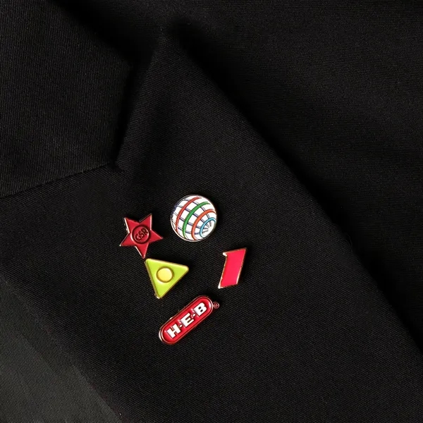Custom shape die struck soft enamel lapel pin.... from ASI 61966 HPG / BCG Creations HPG Gold