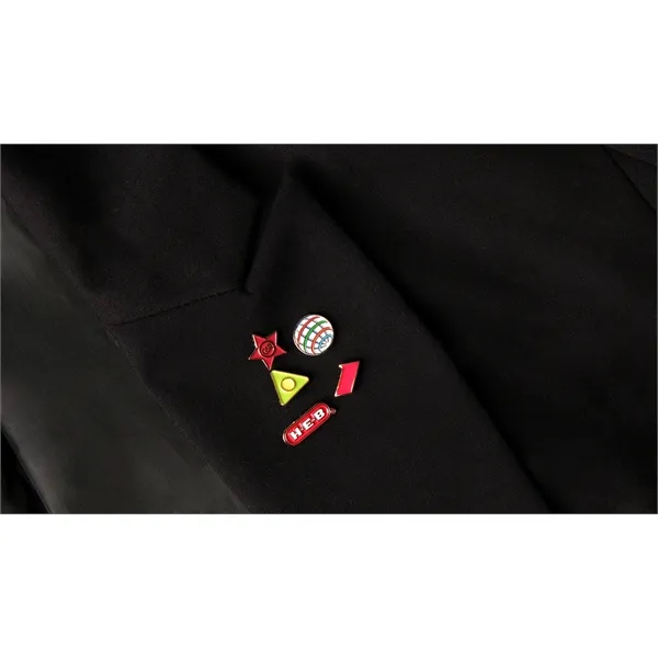 Custom shape die struck soft enamel lapel pin.... from ASI 61966 HPG / BCG Creations HPG Gold