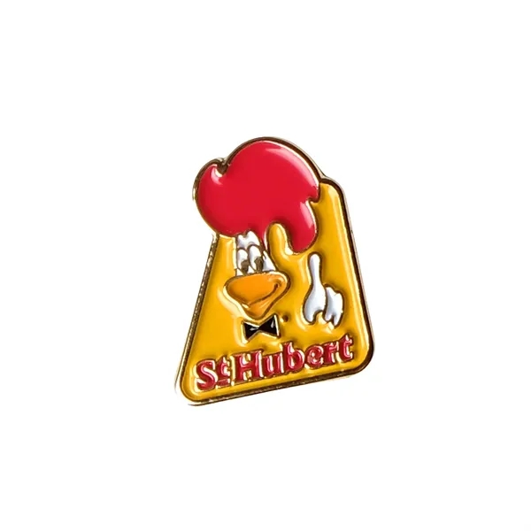 Custom shape die struck soft enamel lapel pin.... from ASI 61966 HPG / BCG Creations HPG Gold
