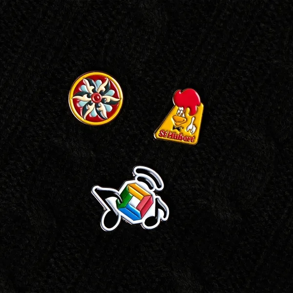 Custom shape die struck soft enamel lapel pin.... from ASI 61966 HPG / BCG Creations HPG Gold