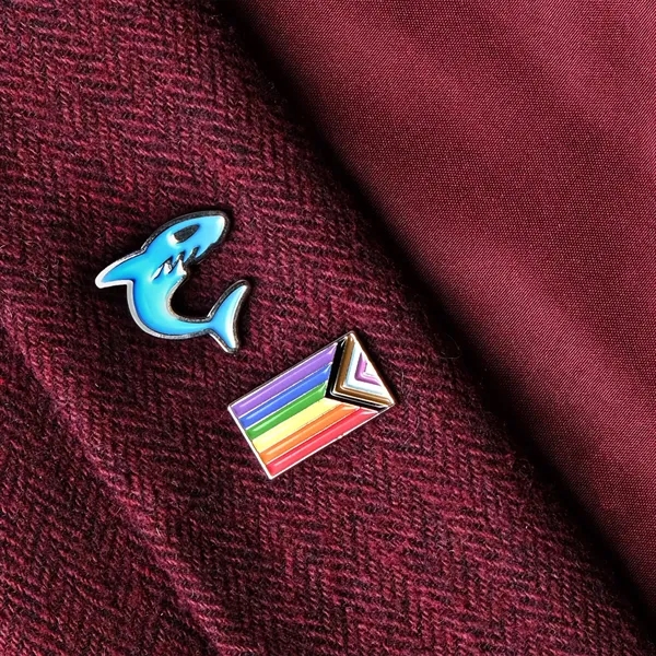 Custom shape die struck soft enamel lapel pin.... from ASI 61966 HPG / BCG Creations HPG Gold