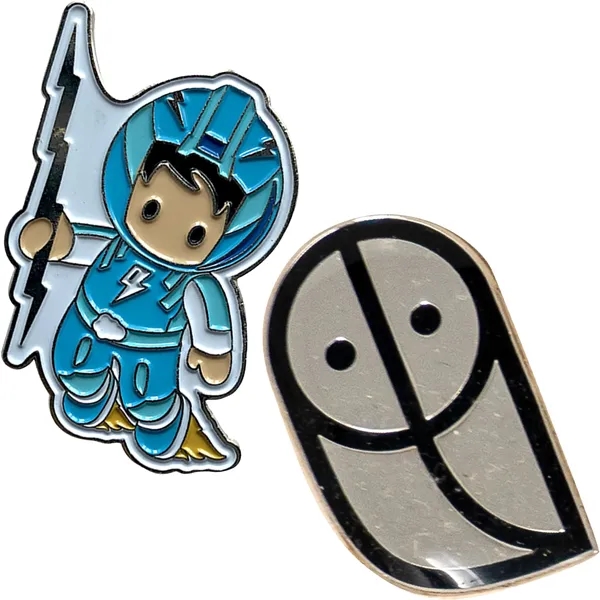 Custom shape die struck soft enamel lapel pin.... from ASI 61966 HPG / BCG Creations HPG Gold