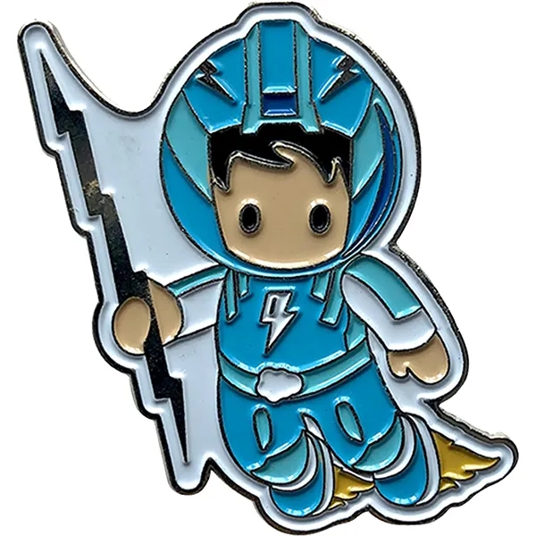 Custom shape die struck soft enamel lapel pin.... from ASI 61966 HPG / BCG Creations HPG Gold