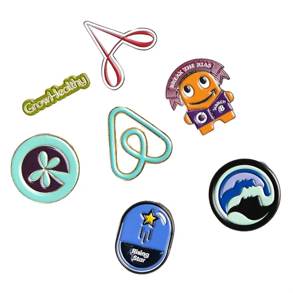Custom shape die struck soft enamel lapel pin.... from ASI 61966 HPG / BCG Creations HPG Gold