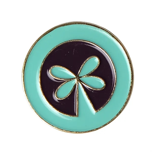 Custom shape die struck soft enamel lapel pin.... from ASI 61966 HPG / BCG Creations HPG Gold