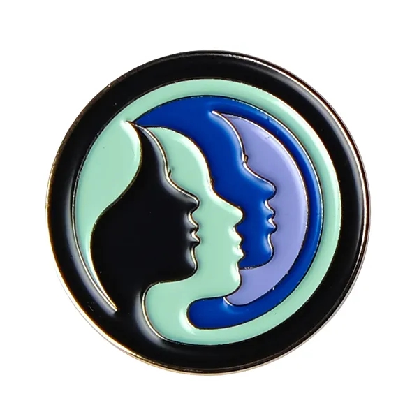 Custom shape die struck soft enamel lapel pin.... from ASI 61966 HPG / BCG Creations HPG Gold