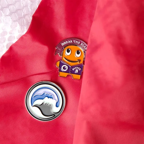 Custom shape die struck soft enamel lapel pin.... from ASI 61966 HPG / BCG Creations HPG Gold