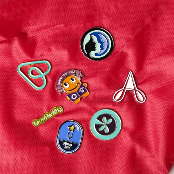 Custom shape die struck soft enamel lapel pin.... from ASI 61966 HPG / BCG Creations HPG Gold