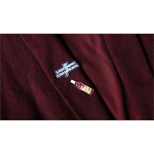 Custom shape die struck soft enamel lapel pin.... from ASI 61966 HPG / BCG Creations HPG Gold