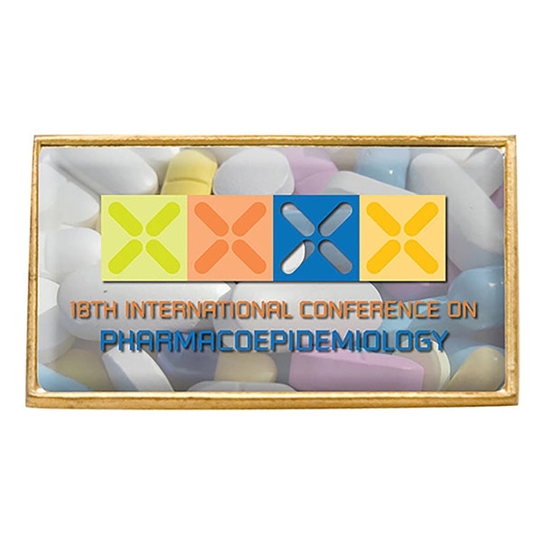 Aluminum gold rectangle lapel pin with a domed four color process... from ASI 43051 CPS / Keystone CPS CPS/Keystone