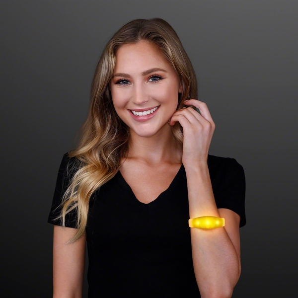 Steady LED Illumination Stretch Bracelet; Blank and Imprinted Pricing... from ASI 34194 ALightPromos