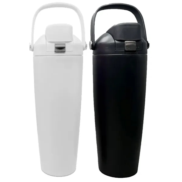 30 Oz. Stainless Steel Vacuum Insulated Tumbler with Loop and Straw... from ASI 36988 Artek USA Inc