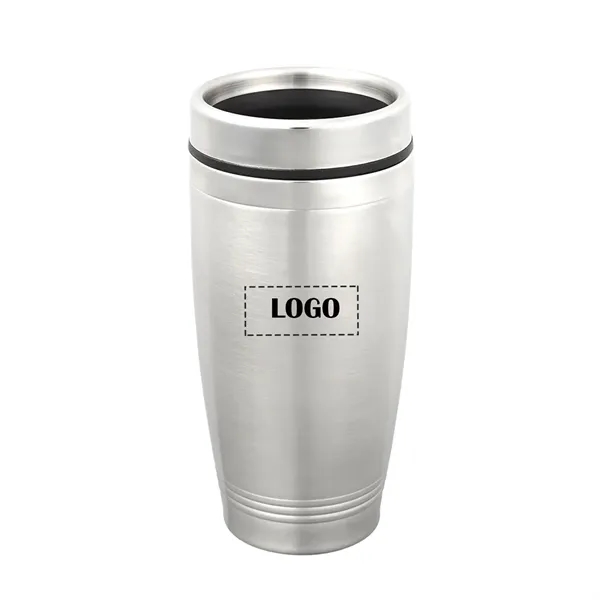 Double wall stainless steel travel tumbler of 16 oz. capacity with... from ASI 37218 Athena Promo (tm)