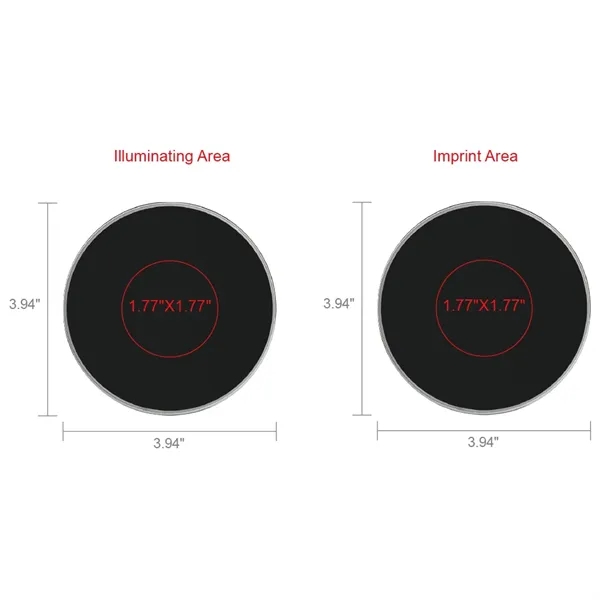Built with one solid aluminum case, Walnut Street Light-up 15W Qi... from ASI 90154 Sunjoy Group Inc