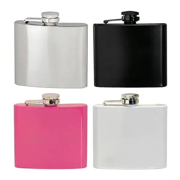 Stainless steel hinge screw hip flask, 5 oz. capacity plus 1... from ASI 37218 Athena Promo (tm)