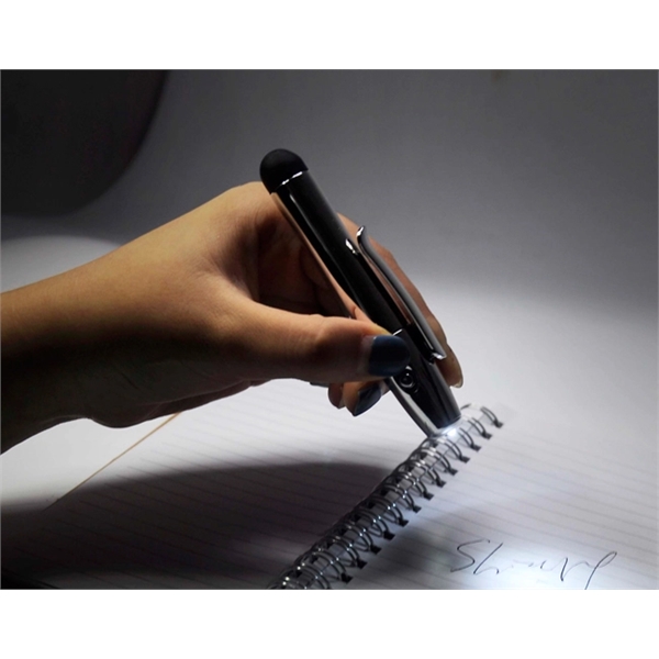 3-in-1 UV plated plastic pen with LED flashlight, laser pointer and... from ASI 30442 Above & Beyond Advertising Products / PromoAdLine