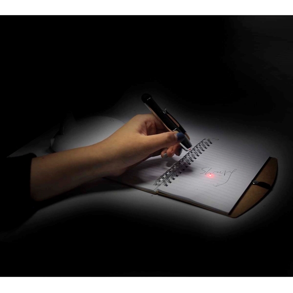 3-in-1 UV plated plastic pen with LED flashlight, laser pointer and... from ASI 30442 Above & Beyond Advertising Products / PromoAdLine