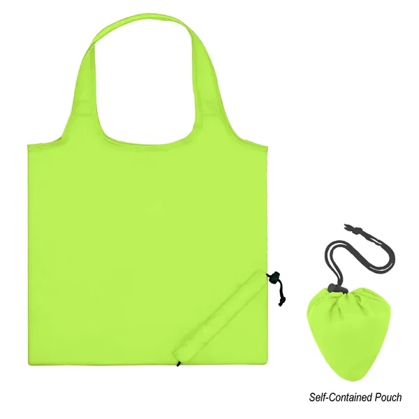 Foldaway Tote. Made of 210 Denier Polyester. 18" Handles. Tote Folds... from ASI 61125 Hit Promotional Products / Hit®