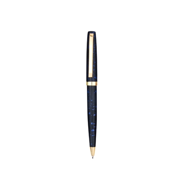 Metal pen with twist-action, marble barrel and shiny gold trim.... from ASI 30442 Above & Beyond Advertising Products / PromoAdLine