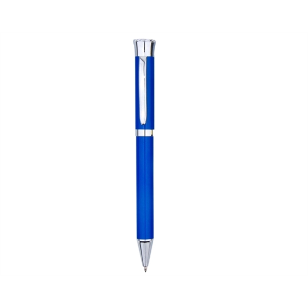 Metal pen with twist-action mechanism, colored stainless steel barrel and shiny... from ASI 30442 Above & Beyond Advertising Products / PromoAdLine