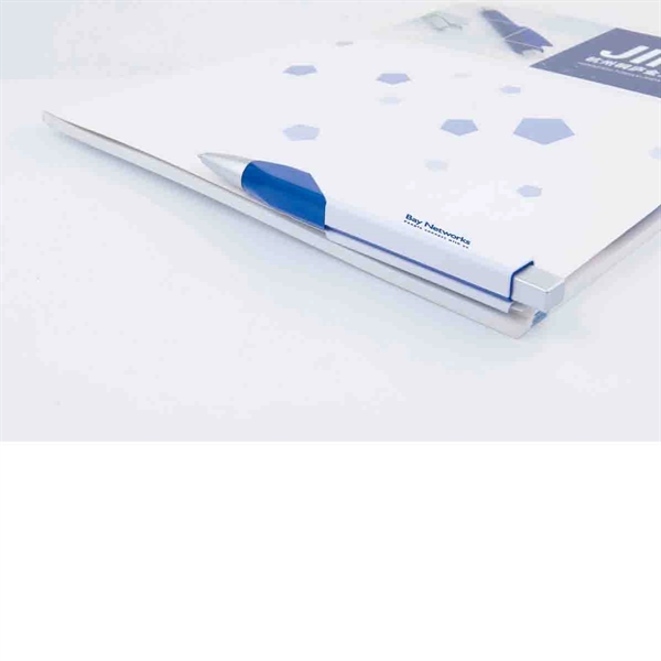 3-in-1 plastic business card holder/bookmark pen, with white barrel and colored... from ASI 30442 Above & Beyond Advertising Products / PromoAdLine