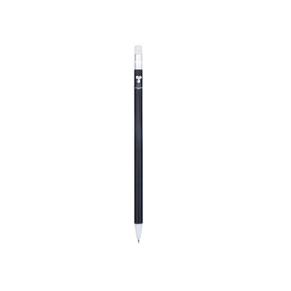 Round plastic mechanical pencil with colored barrel and solid white tip.... from ASI 30442 Above & Beyond Advertising Products / PromoAdLine