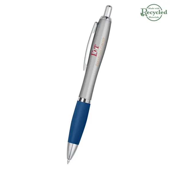 Ballpoint pen with plunger action and rubberized grip.... from ASI 61125 Hit Promotional Products / Hit®