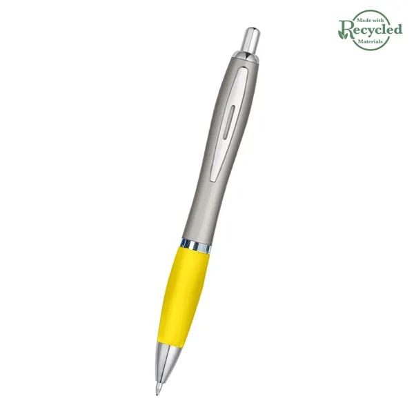 Ballpoint pen with plunger action and rubberized grip.... from ASI 61125 Hit Promotional Products / Hit®